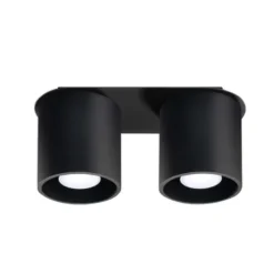 Aplique de techo ORBIS 2 negro, GU10