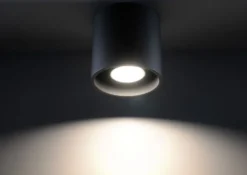 Aplique de techo ORBIS 1 negro, GU10