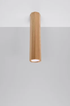 Aplique de techo ZEKE 30, roble, GU10