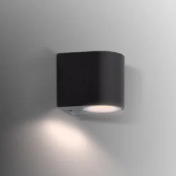 Aplique Led GARLUX R Housing GU10, Negro