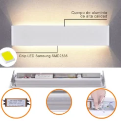Aplique Led KLAN 410, 14W, blanco
