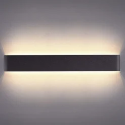 Aplique Led KLAN 720, 24W, negro