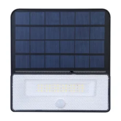 Aplique LED SOLAR TAZ 50W, sensor PIR, batería reemplazable, x2Litio 3,7V - 2200mAH