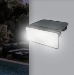 Aplique LED SOLAR TAZ 30W, sensor PIR, batería reemplazable, Litio 3,7V - 2000mAH