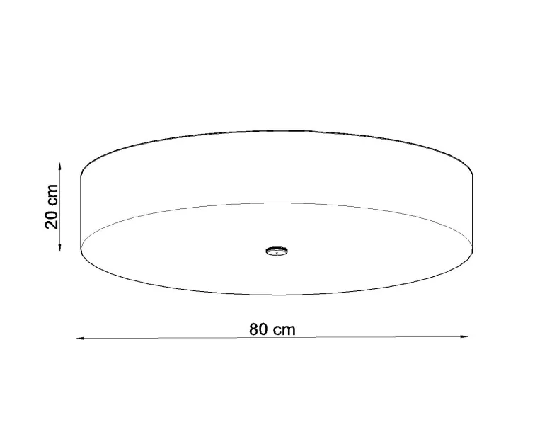 Aplique para techo SKALA 80 blanco, E27