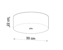 Aplique para techo SKALA 30 blanco, E27