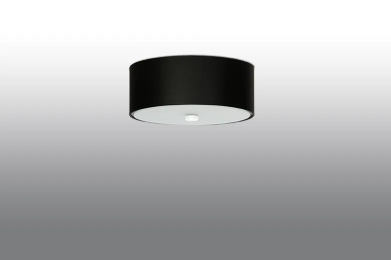 Aplique para techo SKALA 30 negro, E27