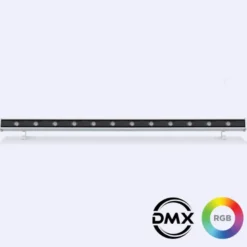 Bañador de pared lineal LED BRIDGELUX, 36W, DC24V, RGB-DMX, 1m