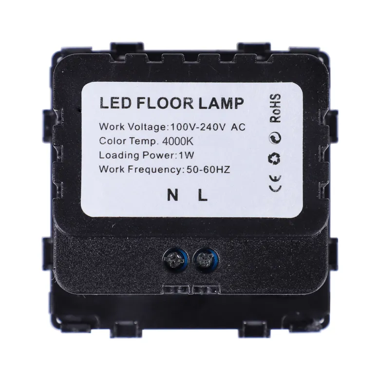 Baliza Led 1W, KOOB frontal cristal negro