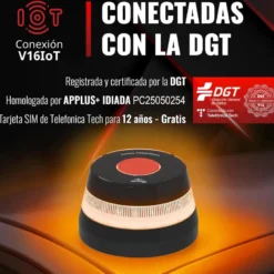 Baliza señalización de emergencia V16 con geolocalización 3.0 y Homologada DGT - IDIADA PC25050254