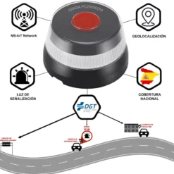 Baliza señalización de emergencia V16 con geolocalización 3.0 y Homologada DGT - IDIADA PC25050254