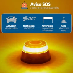 Baliza señalización de emergencia V16 con geolocalización 3.0 y Homologada DGT - IDIADA PC25050254