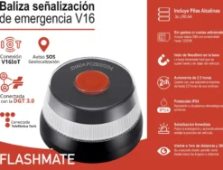 Baliza señalización de emergencia V16 con geolocalización 3.0 y Homologada DGT - IDIADA PC25050254