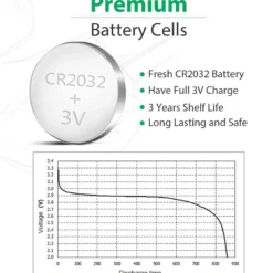 Batería de Litio CR2032 3V, 5 unidades
