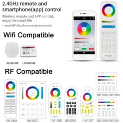 Bombilla E27 LED 6W, RGB+CCT (2.4G)