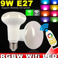 Bombilla E27 LED 9W, RGB+CW (2.4G)