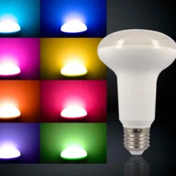 Bombilla E27 LED 9W, RGB+CW (2.4G)