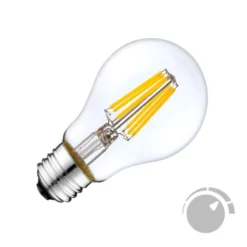 Bombilla LED E27 COB filamento 6W, Regulable