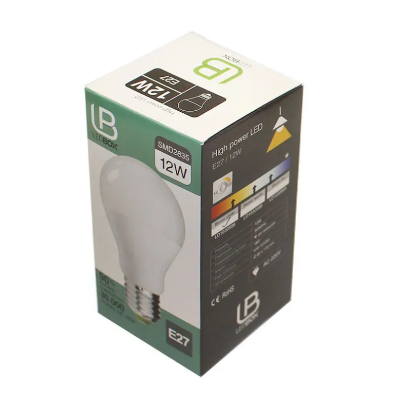 Bombilla LED E27, 12W