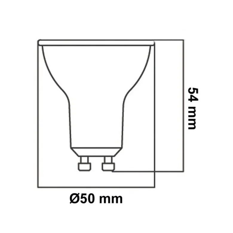 Bombilla LED GU10, 6W, 145Lm/W,38º, Samsung