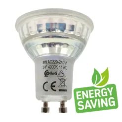 Bombilla LED GU10, 8W, 24º, SMD1A1A, 1200lm, CRI 98, regulable