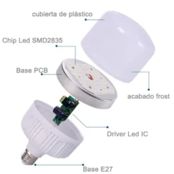 Bombilla LED LOTUS E27 PC, 20W