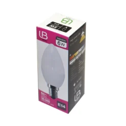 Bombilla LED Vela E14 frost 6W
