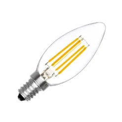 Bombilla Vela filamento Led E14 COB 4W