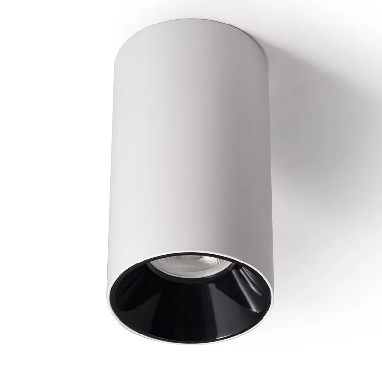 BOX Housing GU10, Aplique techo blanco/dorado mate