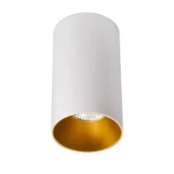 BOX Housing GU10, Aplique techo blanco/dorado mate