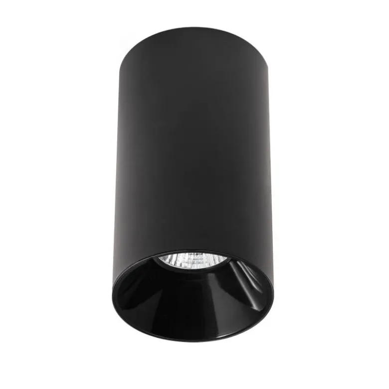 BOX Housing GU10, Aplique techo negro/negro cromo
