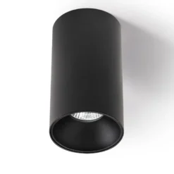 BOX Housing GU10, Aplique techo negro/negro cromo