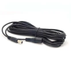 Cable alargador con conectores DC, 1 metro, negro