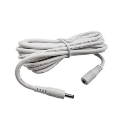 Cable alargador con conectores DC, 1 metro, blanco