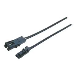 Cable alargador con conectores rápidos 2 Pin, 2m, negro