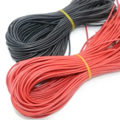 Cable anticalórico de silicona 1x0,50mm, 1m, negro