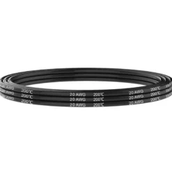 Cable anticalórico de silicona 1x0,50mm, 1m, negro