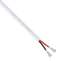 Cable anticalórico de silicona 2x0,50mm, 1m, blanco