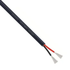 Cable anticalórico de silicona 2x0,50mm, 1m, negro