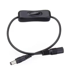 Cable conexión DC Jack Hembra-Macho con interruptor