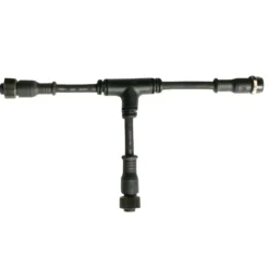 Cable conexión T, 2 Pinx1mm, 20cm, IP67, negro