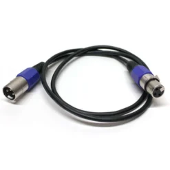 Cable DMX 1 m con conectores 3pin