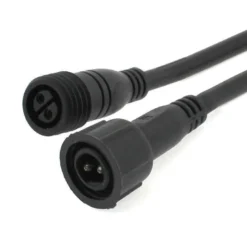 Cable extensión 2 Pinx0,75mm, 150cm, IP67, negro