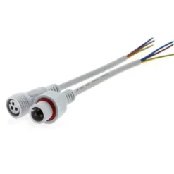 Cables conexión 3 Pinx0,5mm, 20cm, IP66, blanco