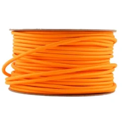 Cable textil redondo 2x0,75mm, 1m, naranja