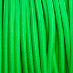 Cable textil redondo 2x0,75mm, 1m, verde