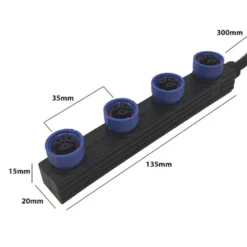 Cable 4xConectores Estancos M15 de 30Cm - 3*0.75 para focos MAX