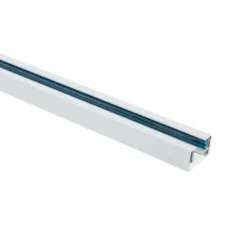 Carril monofásico con conector, 2 metros, blanco, cuadrado