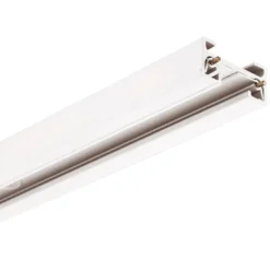 Carril monofásico con conector, 2 metros, blanco, cuadrado