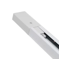 Carril monofásico con conector, 2 metros, blanco, cuadrado